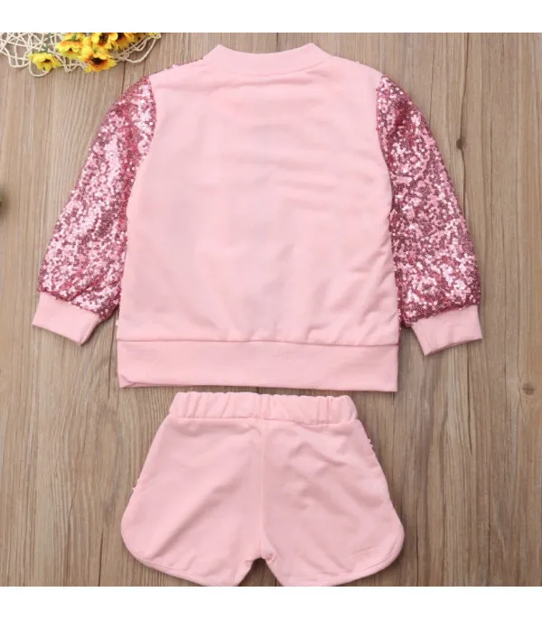 Completo bimba pailettes shortys