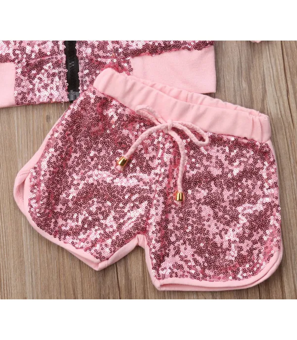 Completo bimba pailettes shortys