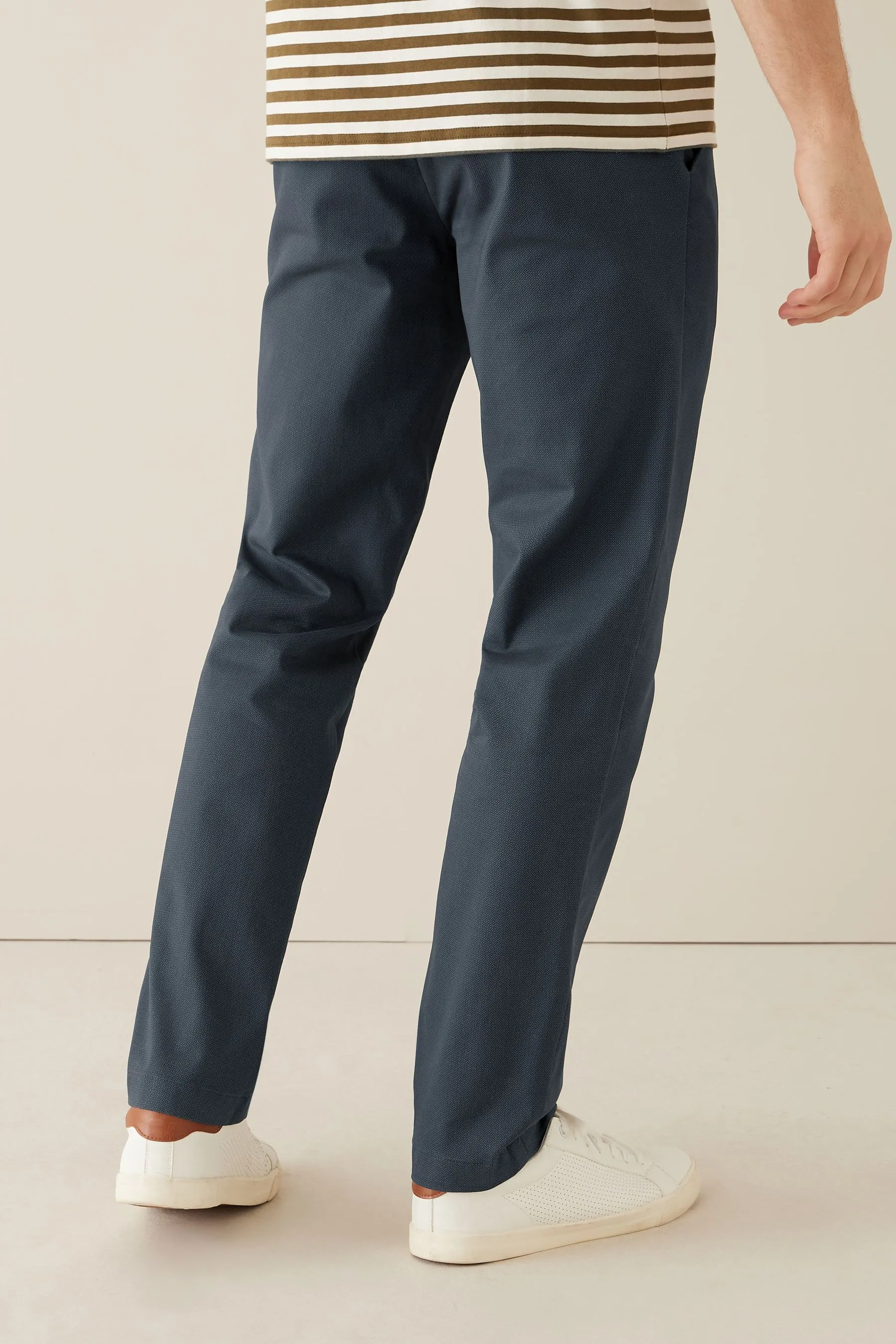Con cintura - Pantaloni morbida chino stampata