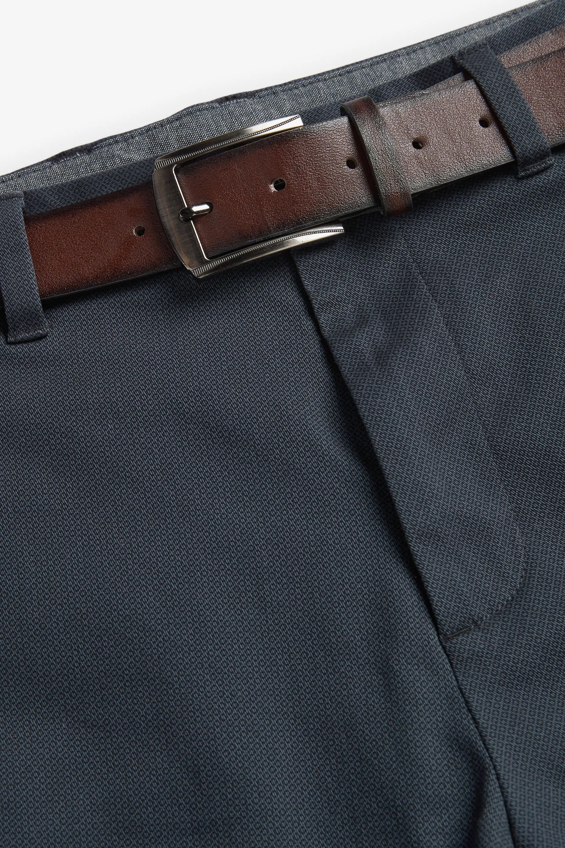 Con cintura - Pantaloni morbida chino stampata