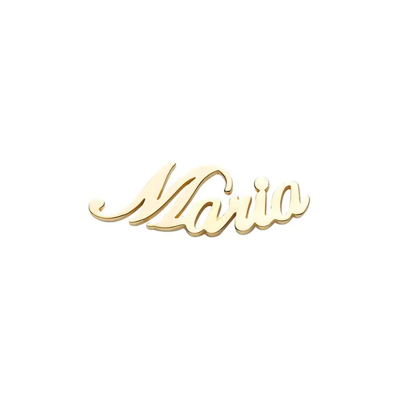 Coppia di orecchini personalizzati con nome in Argento 925