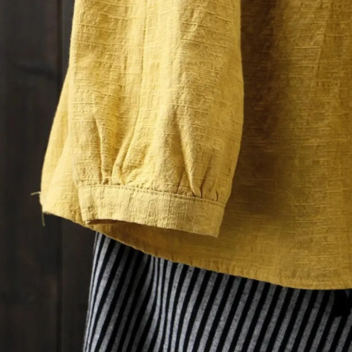 Cotone di Lino 2022 Nuovo Allentato Manica Lunga da Donna A Pieghe Girocollo Camicia da Donna di Grandi Dimensioni Camisas Mujer