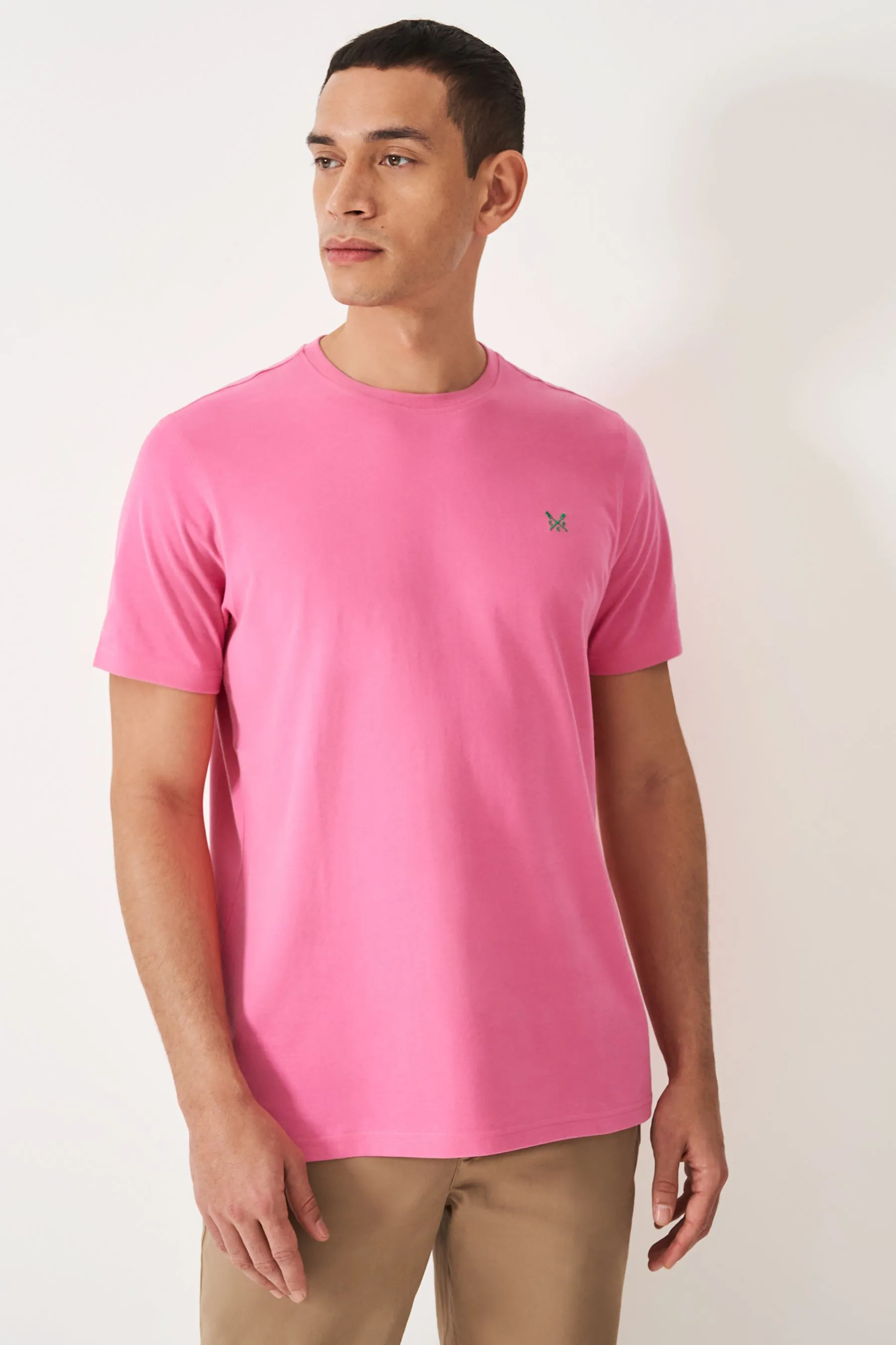 Crew Clothing Maglietta classica tinta unita 100% cotone    