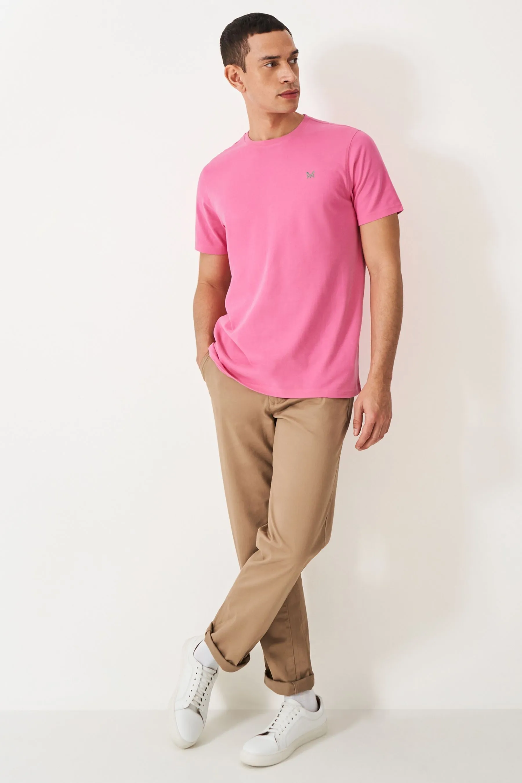 Crew Clothing Maglietta classica tinta unita 100% cotone    