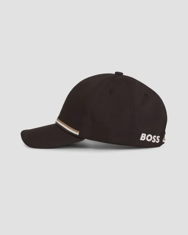 Czarna czapka z daszkiem męska Hugo Boss x Matteo Berrettini Cap MB 50516981-1