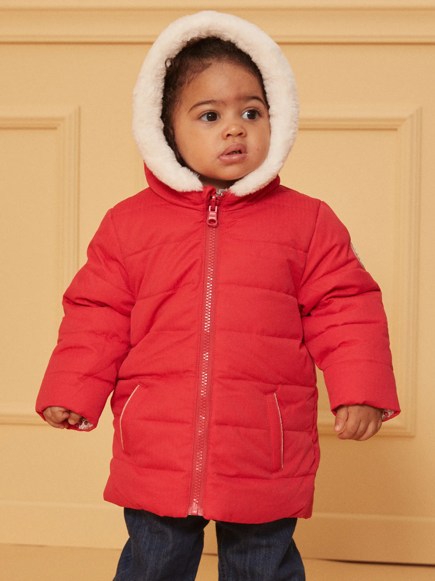 Dark orange DOWN JACKET    