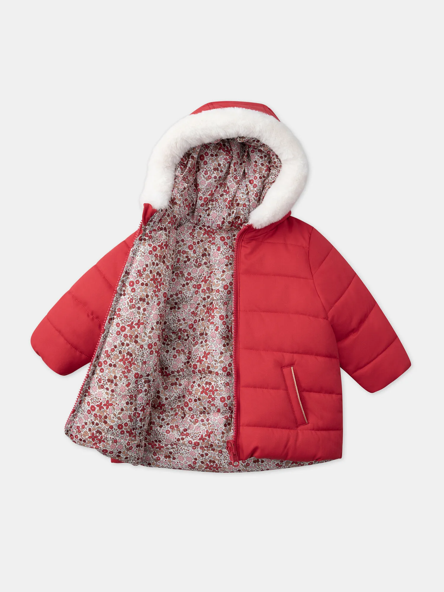 Dark orange DOWN JACKET    