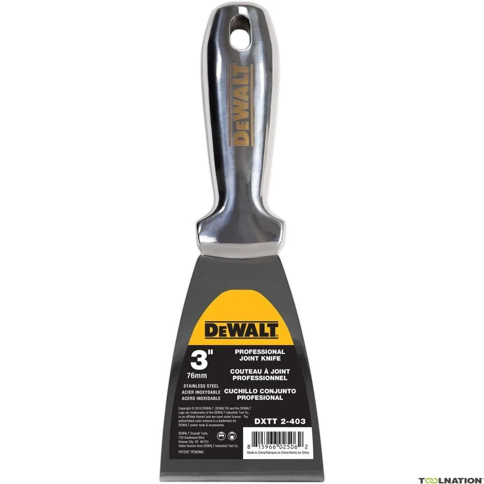 DeWalt Accessori 2-403 Coltello di riempimento in acciaio inox forgiato 76 mm