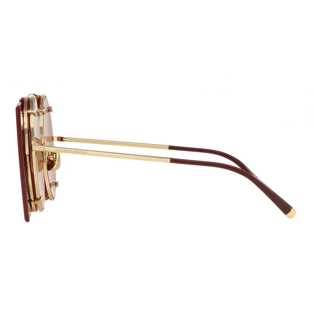 Dolce & Gabbana - Occhiale da Sole in Metallo Dorato - Oro - Gioiello - Occhiali da Sole - Dolce & Gabbana Eyewear