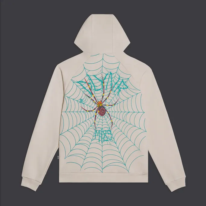 Dolly Noire Men's sweatshirt Joro Spider Hoodie sw446-sa-01 moon beige
