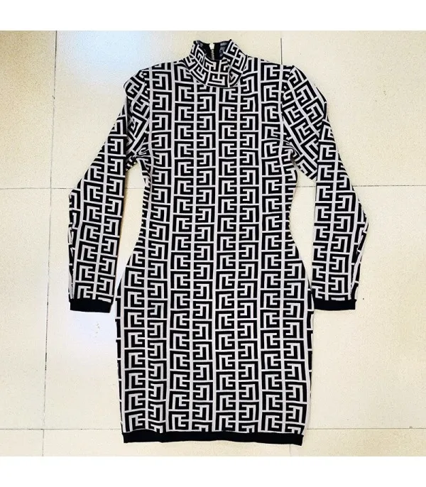 Dress in maglia Geomy