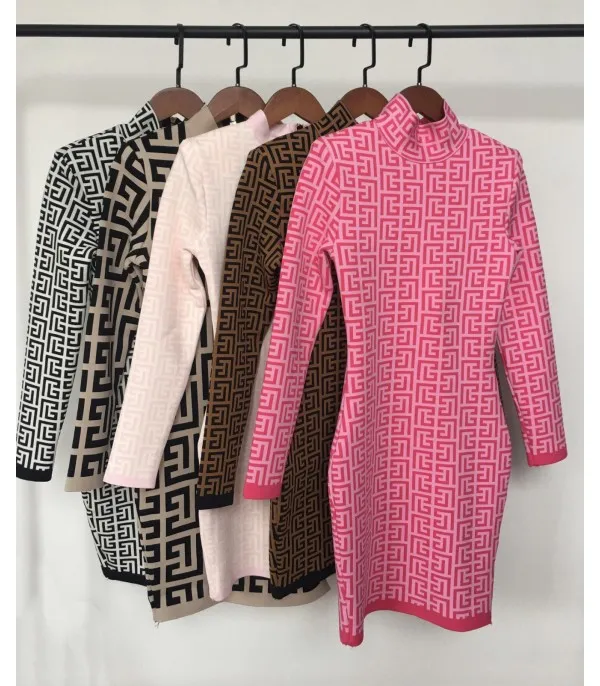 Dress in maglia Geomy