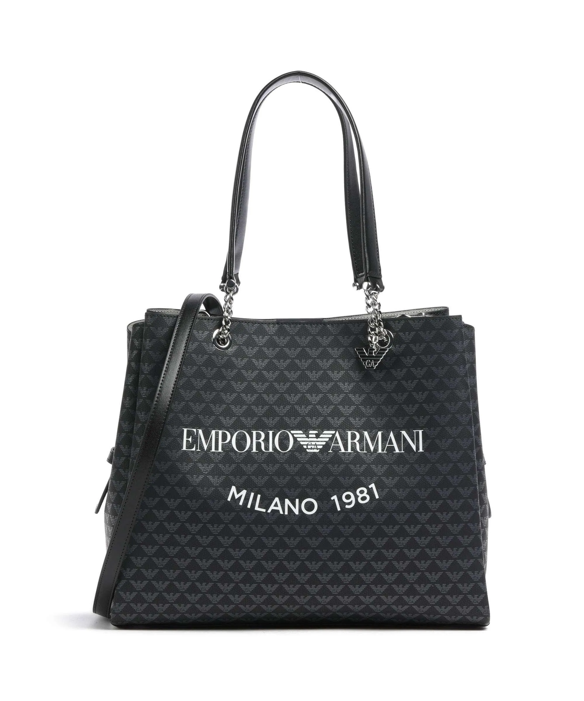  Emporio Armani Annie Borsa shopper pelle sintetica nero  