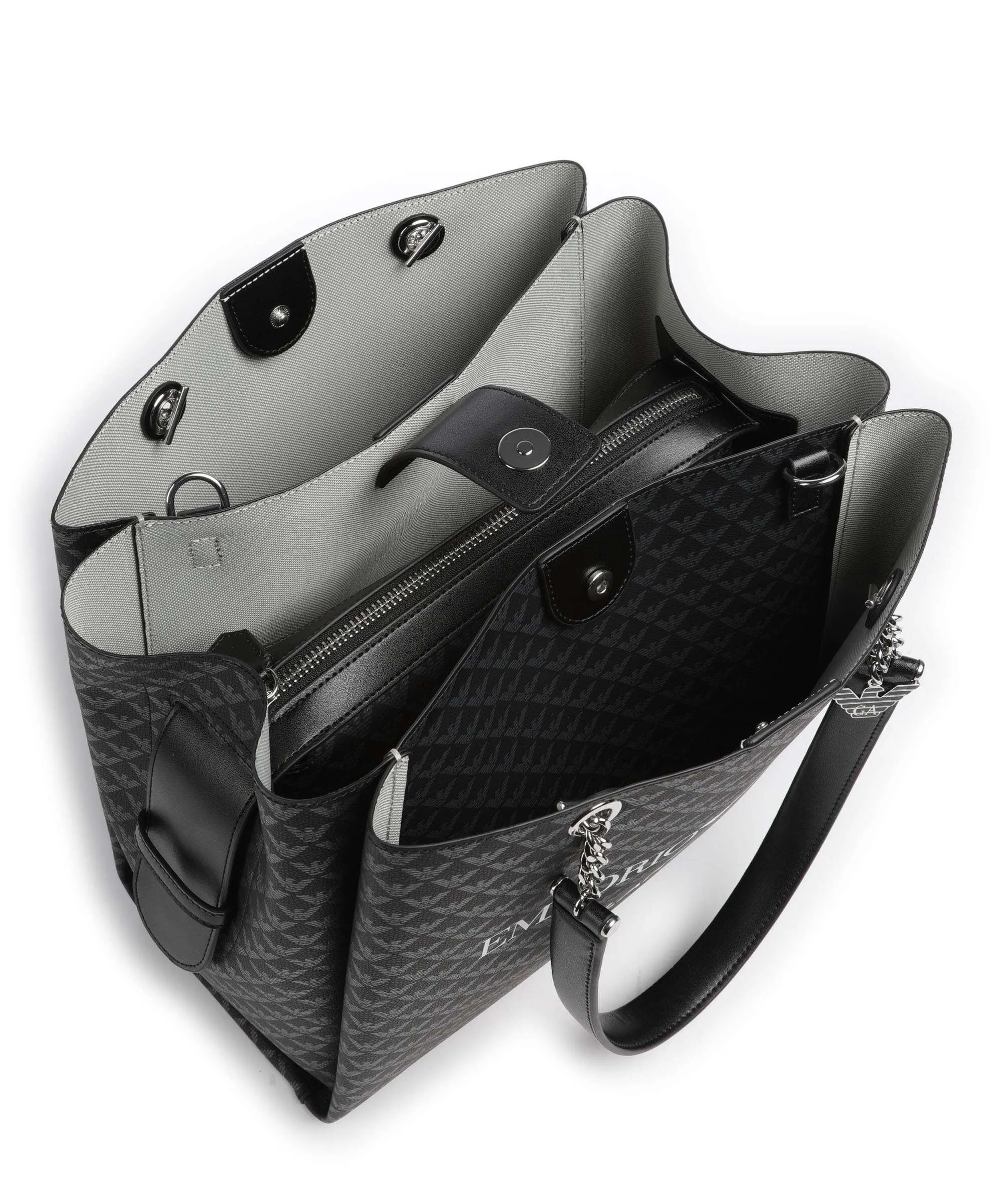  Emporio Armani Annie Borsa shopper pelle sintetica nero  