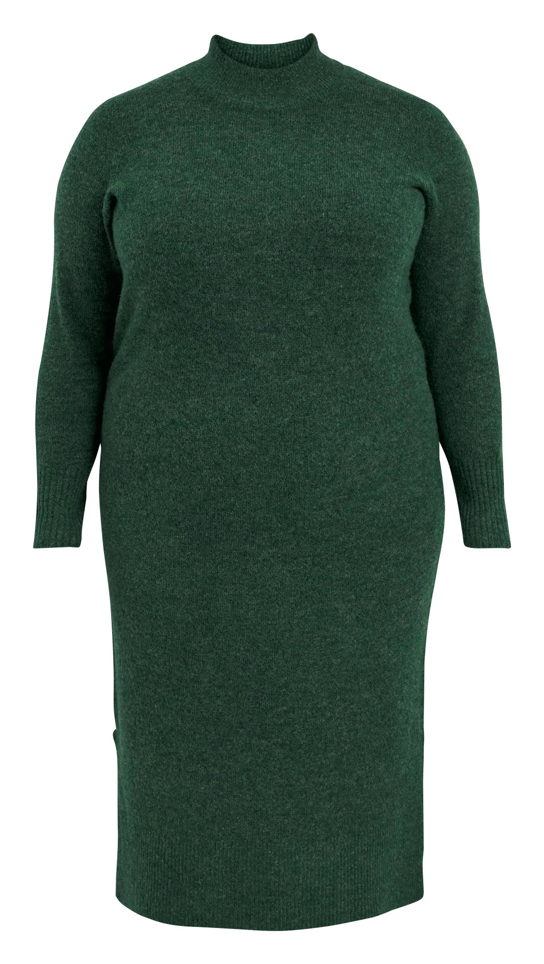  EVOKED   Abito midi a dolcevita in maglia | Verde