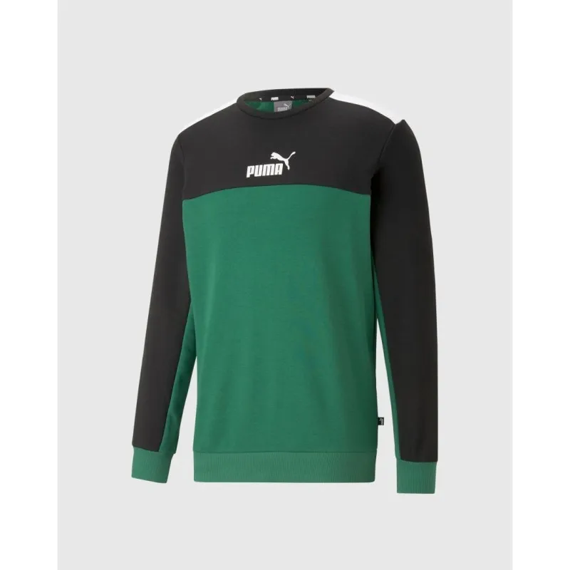 Felpa Girocollo Puma Ess+ Block Uomo