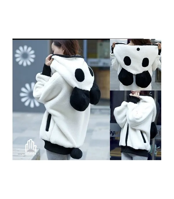 Felpa orecchie panda