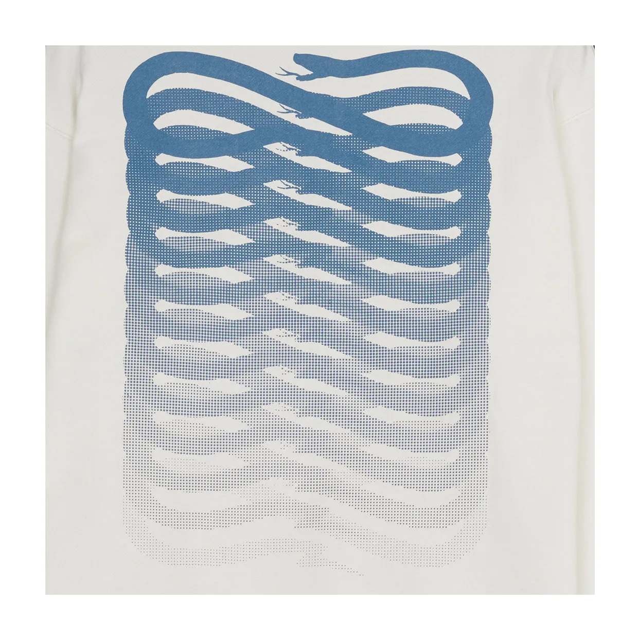 Felpa Propaganda Ribs Bianco Panna / Azzurro