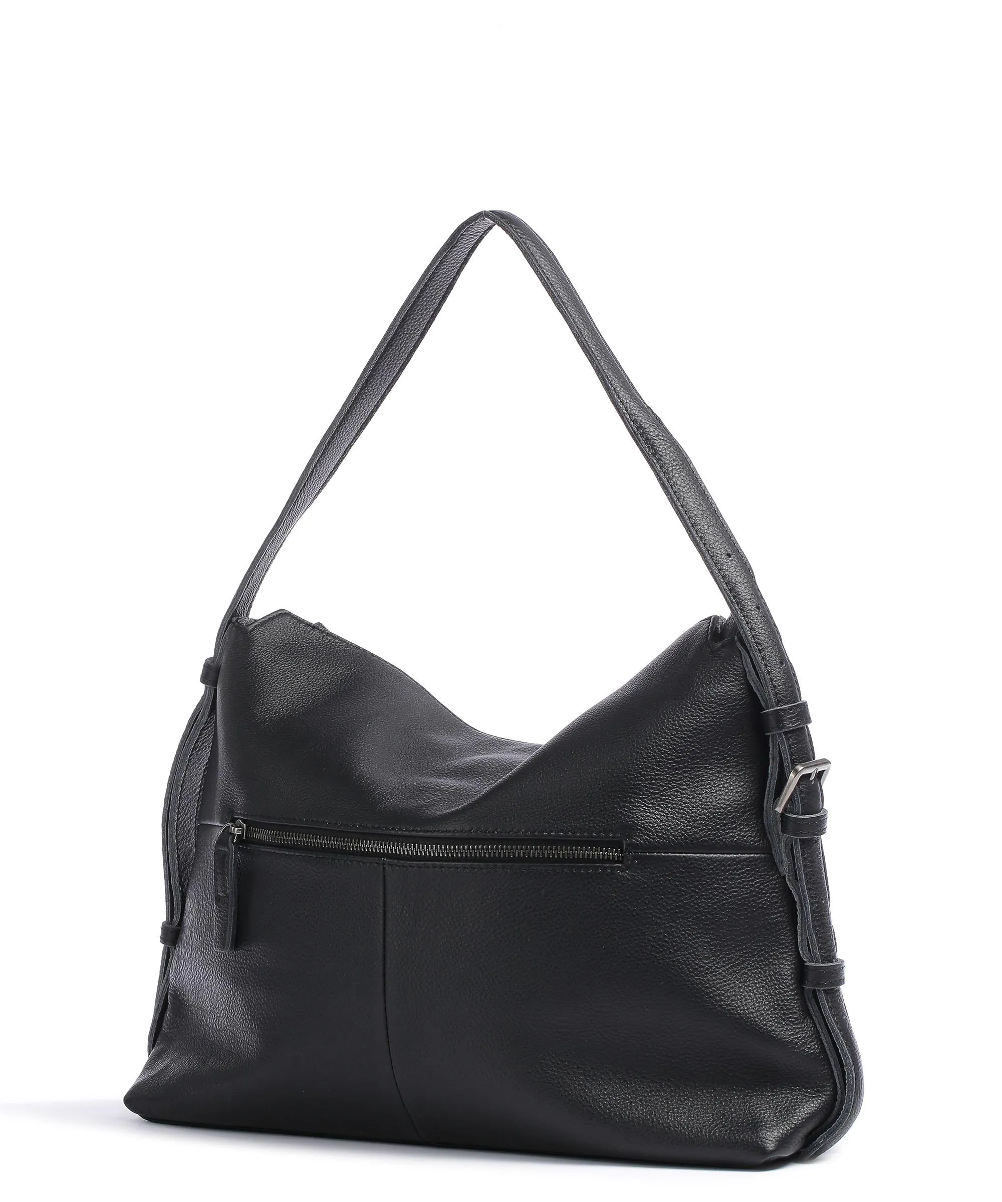  FredsBruder Felt Riffel Skizzle Borsa hobo nappa pelle, cotone nero/grigio  