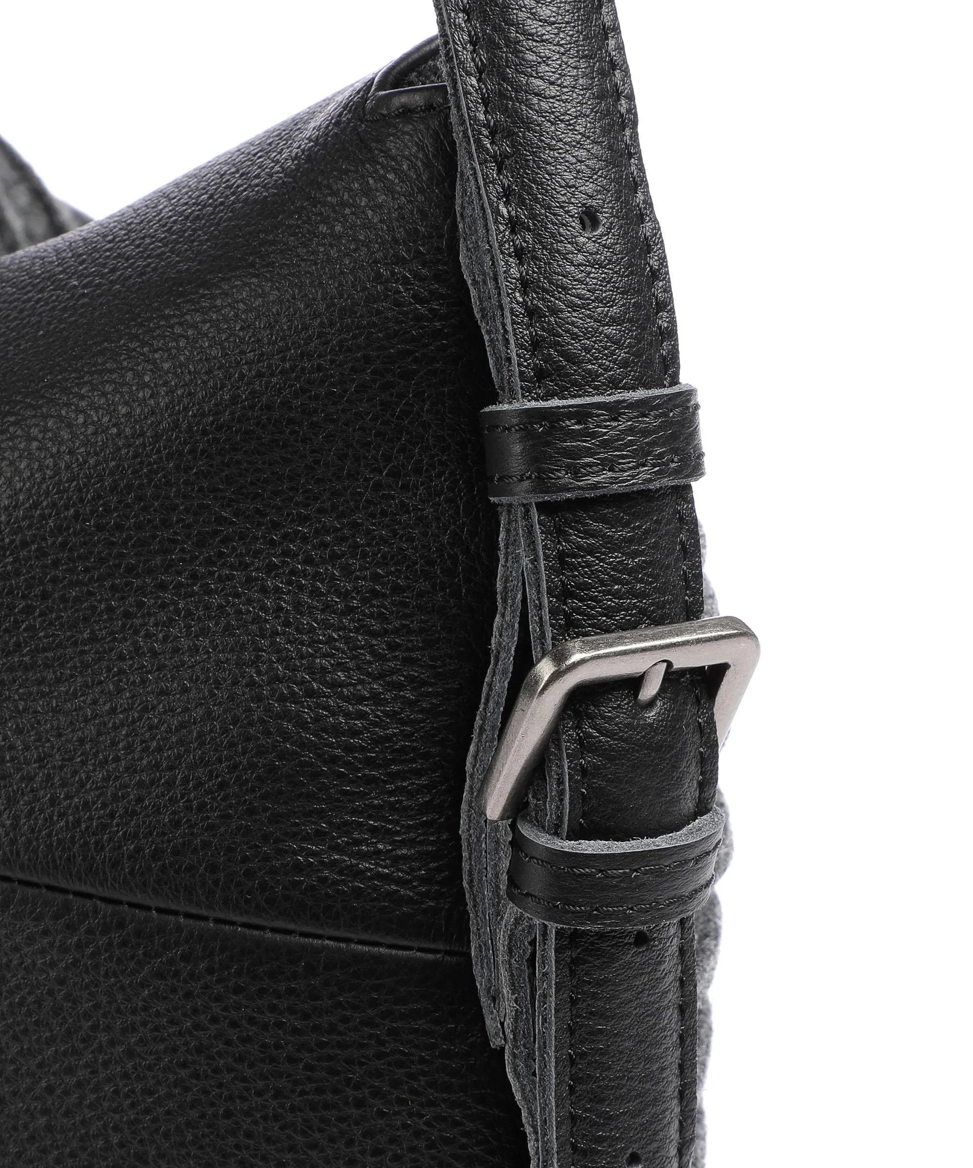  FredsBruder Felt Riffel Skizzle Borsa hobo nappa pelle, cotone nero/grigio  