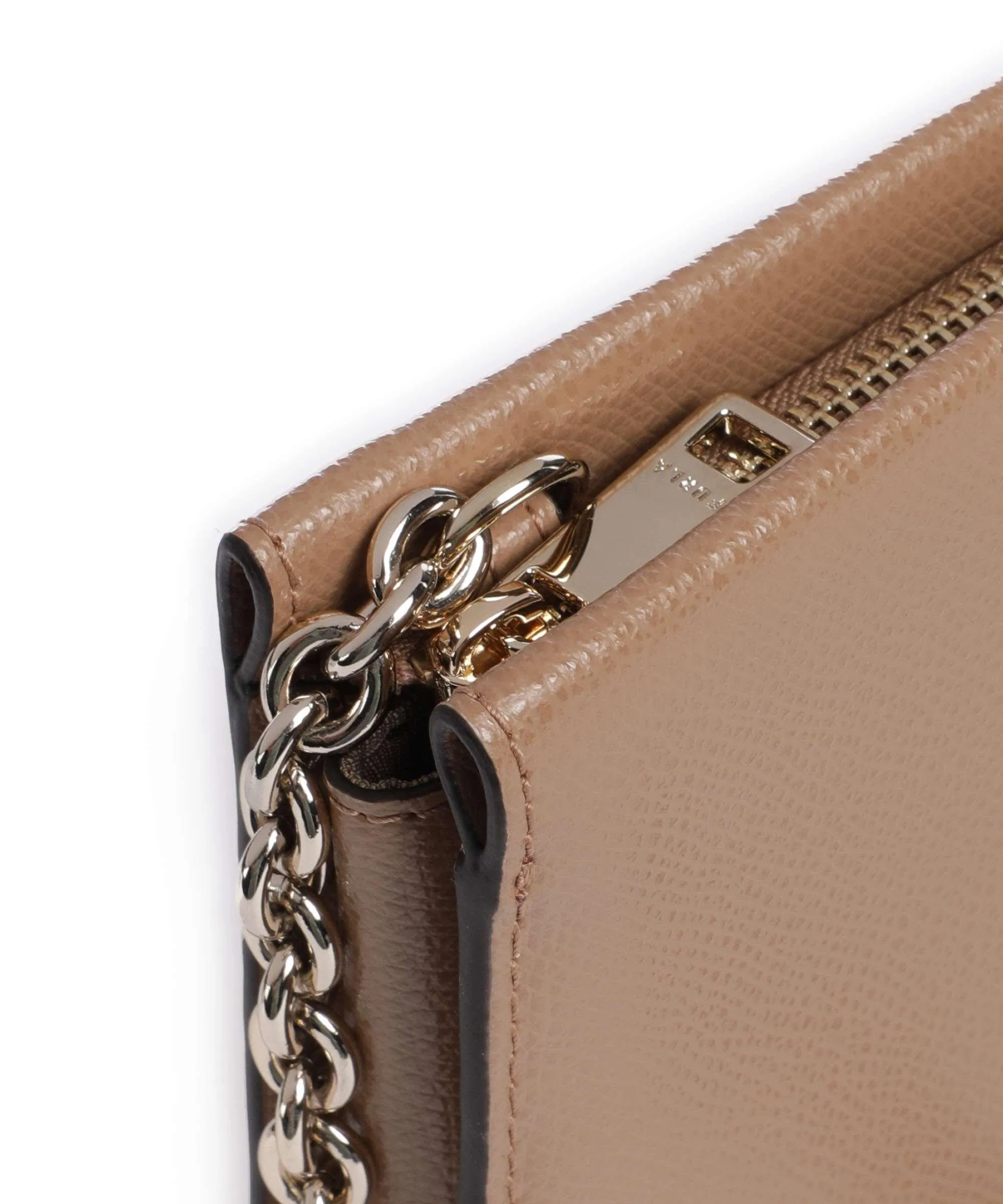  Furla Camelia Mini Borsa a tracolla pelle granulata marrone chiaro  