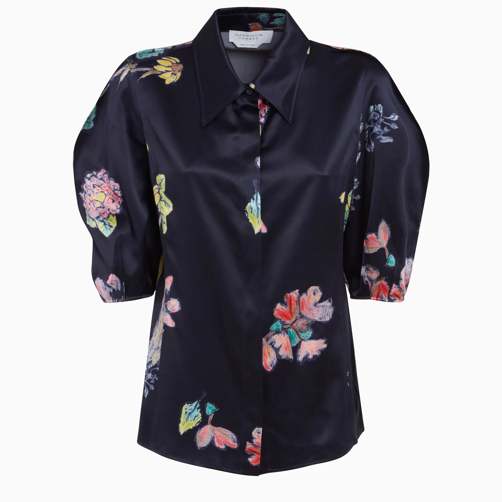 GABRIELA HEARST  Camicia in seta blu