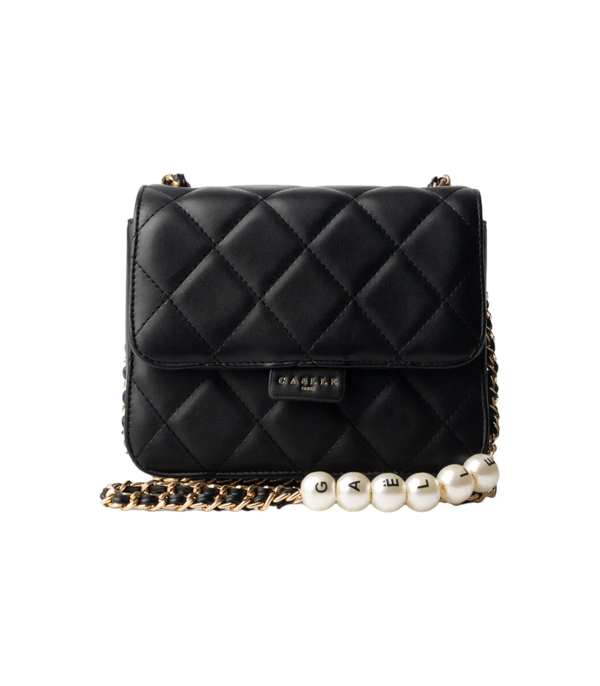Gaelle Donna Borsa A Tracolla Mini Shoulder Strap Matelasse E Perle