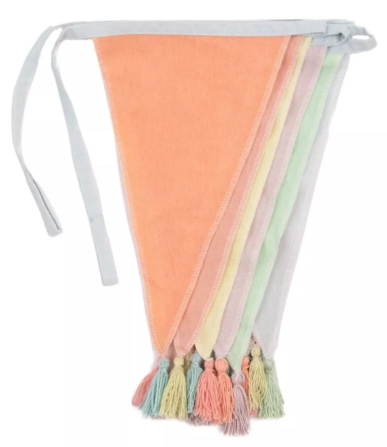 Gagliardetto in tessuto color pastello 3m