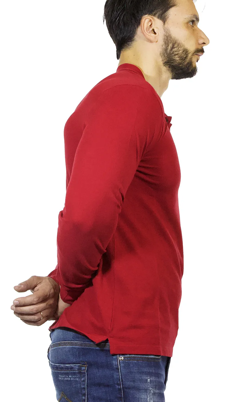 Gaudì Jeans Polo uomo in cotone piquet rossa