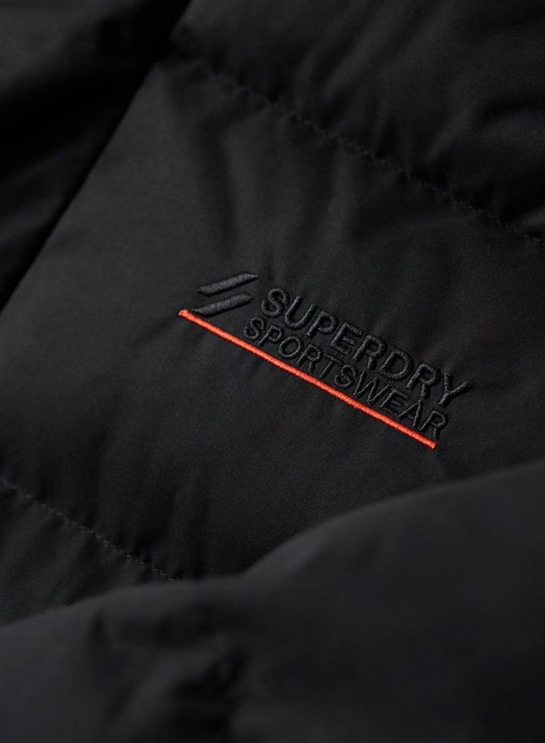 Giacca Superdry Microfibra Sport Nero Uomo