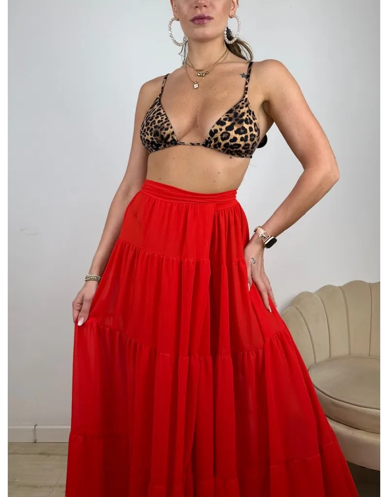 GONNA COPRICOSTUME VIVIENNE ROSSA