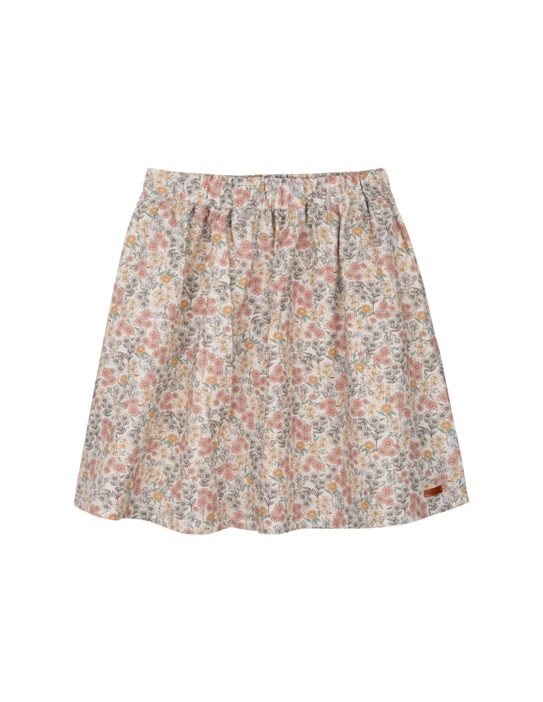 GONNA IN COTONE BIOLOGICO "FIORI"