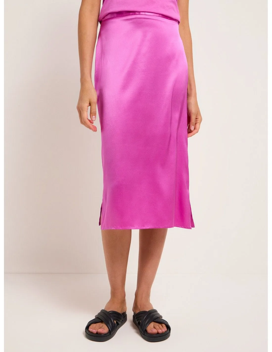 GONNA MIDI IN SETA SATIN