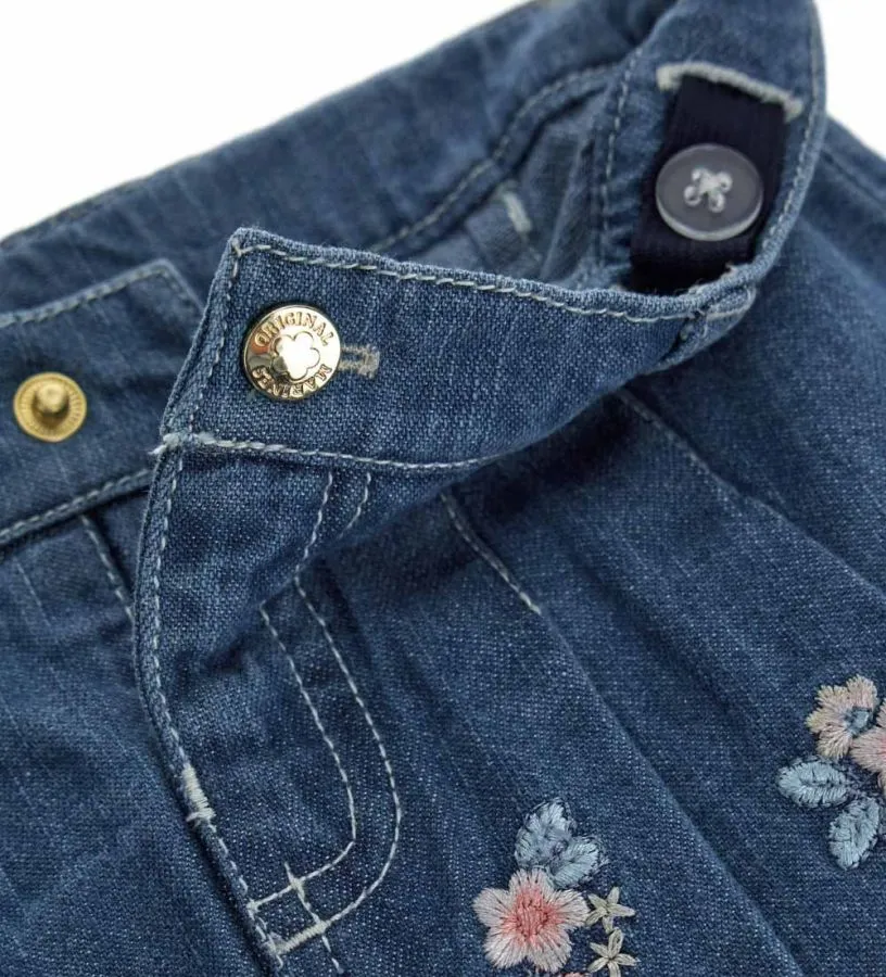 --Gonna pantalone in denim-