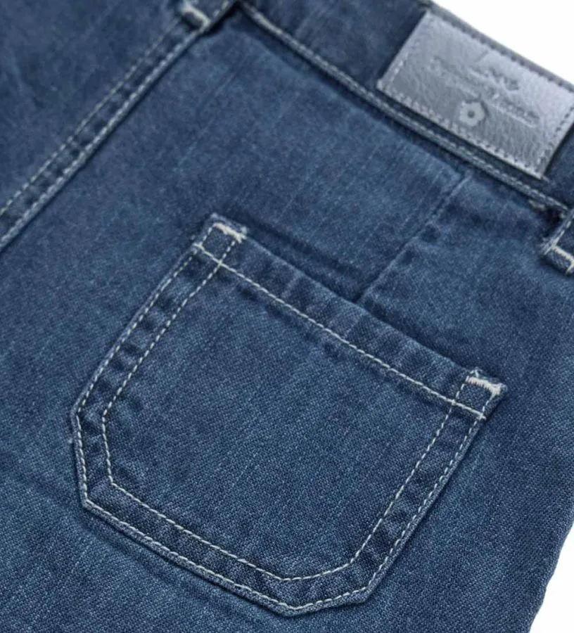 --Gonna pantalone in denim-