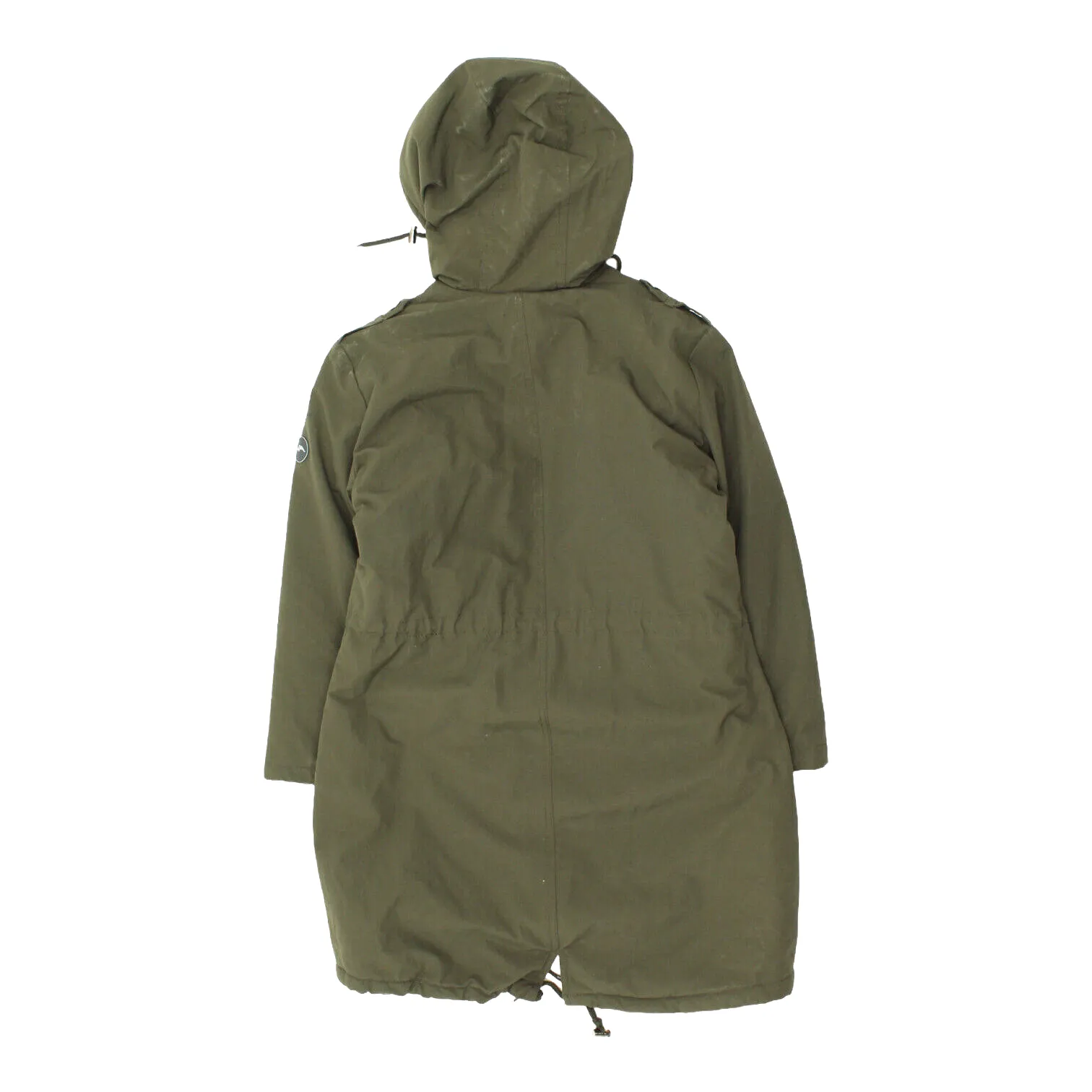 Goodyear Womens Green Pile Lined Hooded Parka Coat | Vintage Designer Jacket VTG