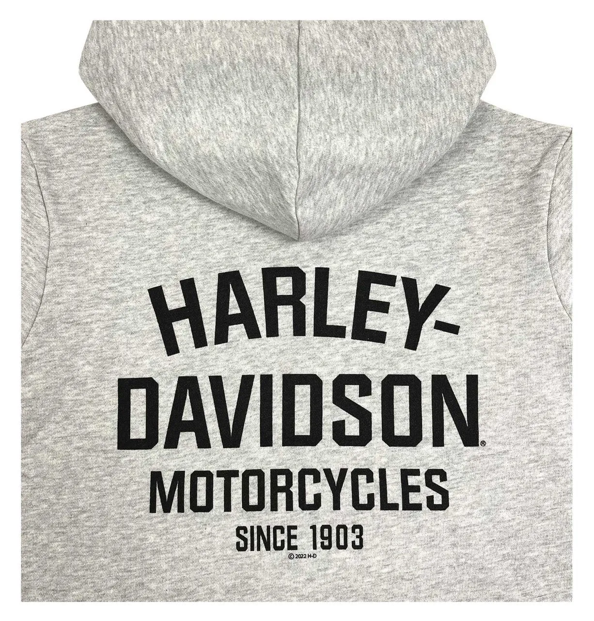 Harley-Davidson Big Boys' B&S Logo Felpa Pullover Terry Felpa Con Cappuccio - Grigio ref.6590215