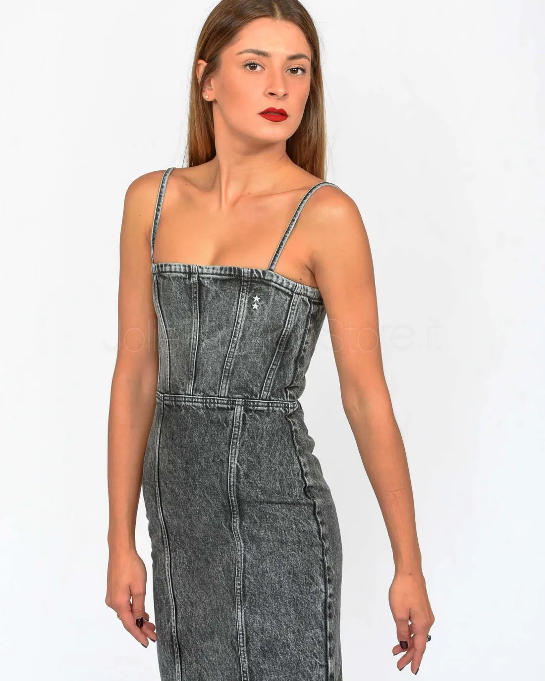 ---------------  ---------------  ---------------  ---------------  --------------Icon Denim Abito in Denim Grigio------
