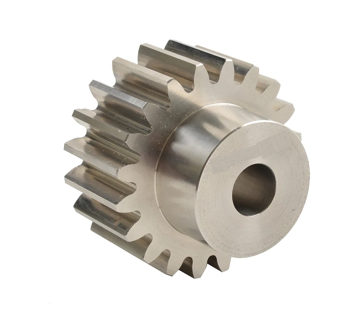 Ingranaggio cilindrico RS PRO, modulo 1.5, 24 denti, passo Ø 36mm, semigiunto Ø 25mm, foro Ø 10mm, in Acciaio