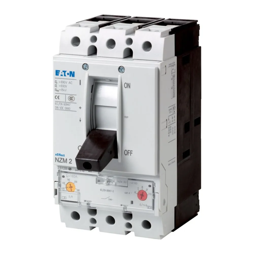 Interruttore automatico con contenitore stampato MCCB 290361 NZMH2-A80-S1, 3, 80A, potere di interruzione 5 kA, Fissa