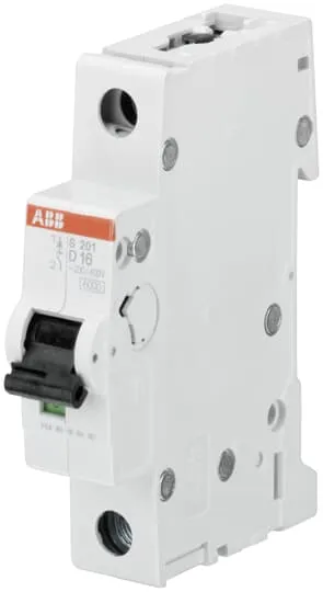 Interruttore magnetotermico ABB, 1P 1.6A, Tipo D
