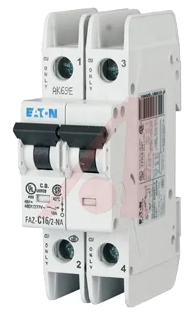 Interruttore magnetotermico Eaton, 2P 6A 10 kA, Tipo C