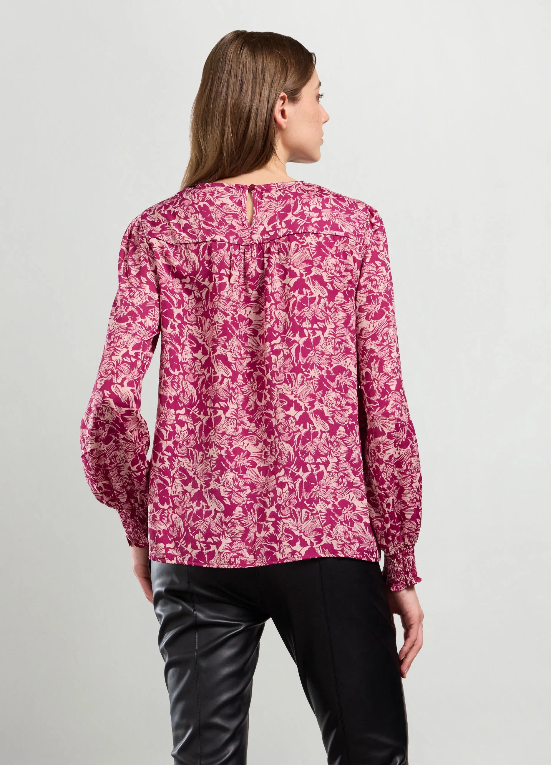 IWIE  Blusa con stampa floreale donna