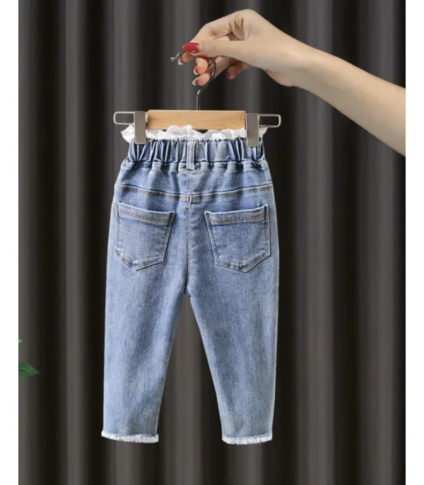 Jeans baby bordino pizzo