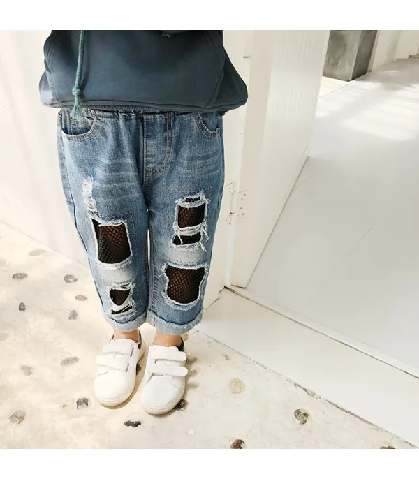 Jeans bimba calzarete