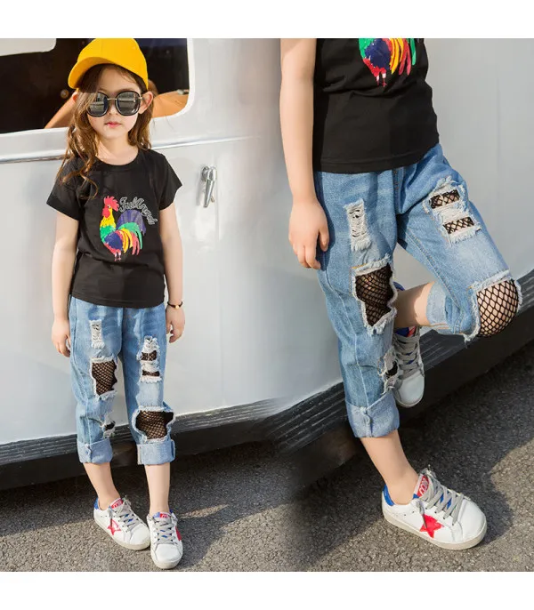 Jeans bimba calzarete
