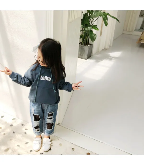 Jeans bimba calzarete