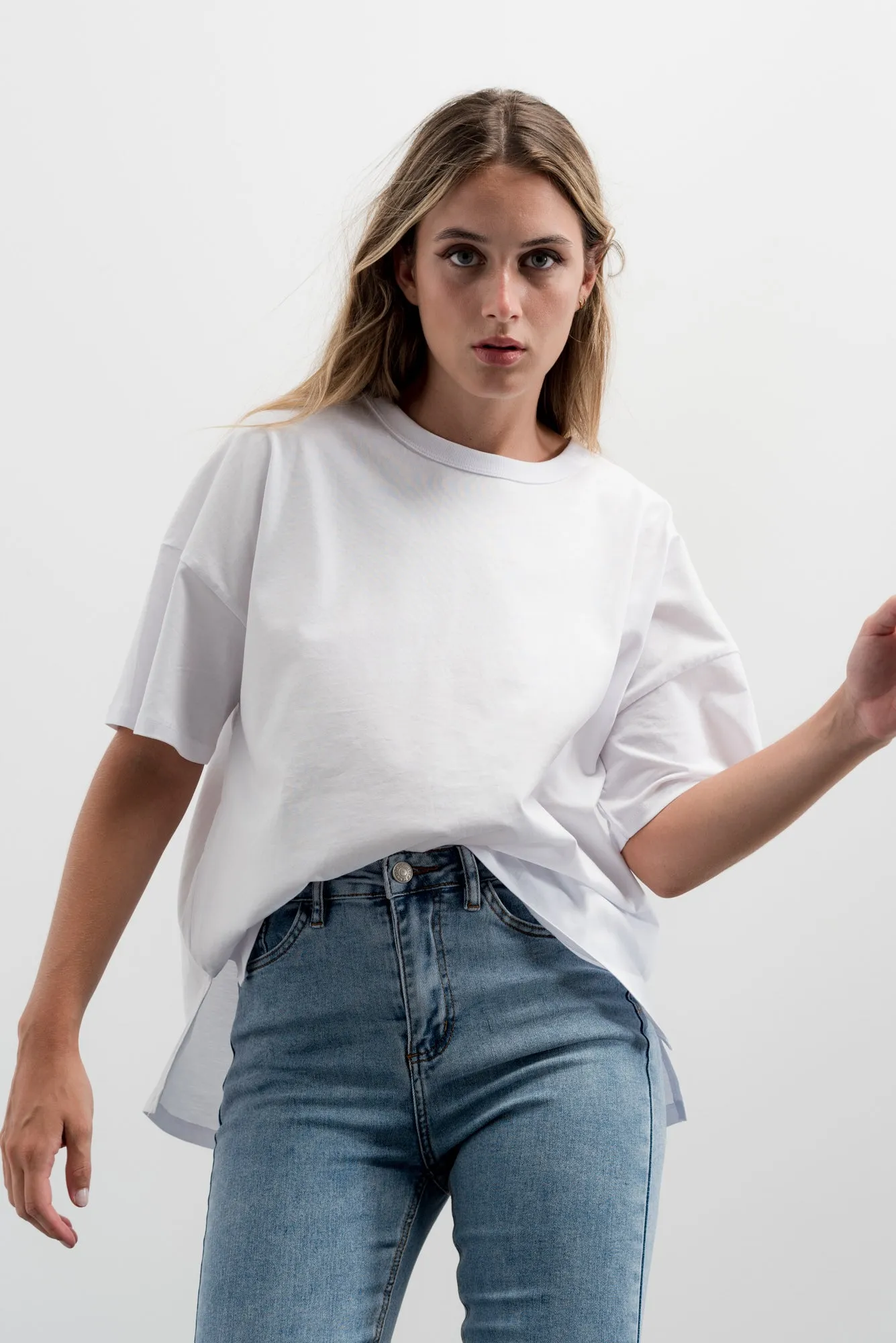 Jeans cropped flare