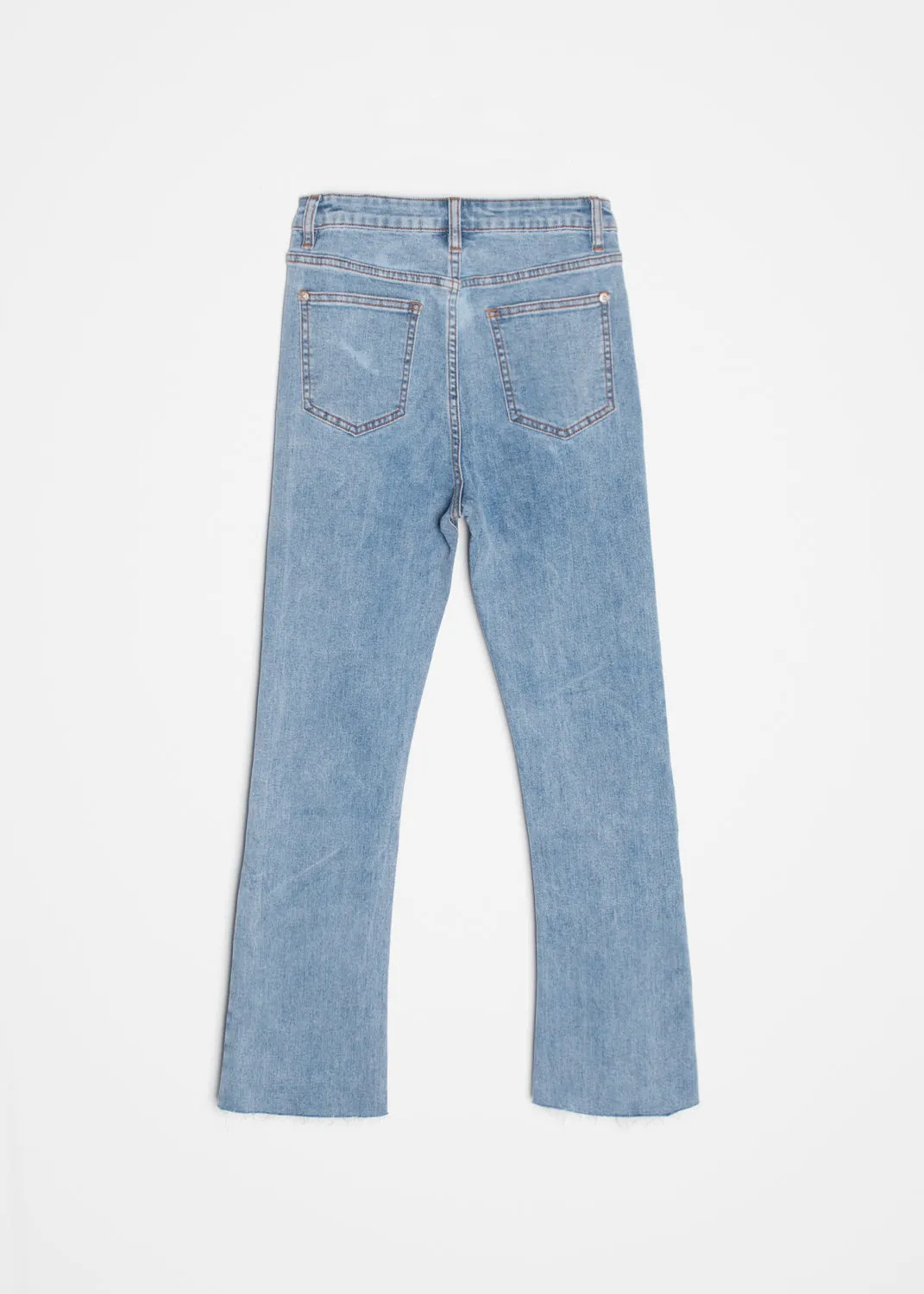 Jeans cropped flare