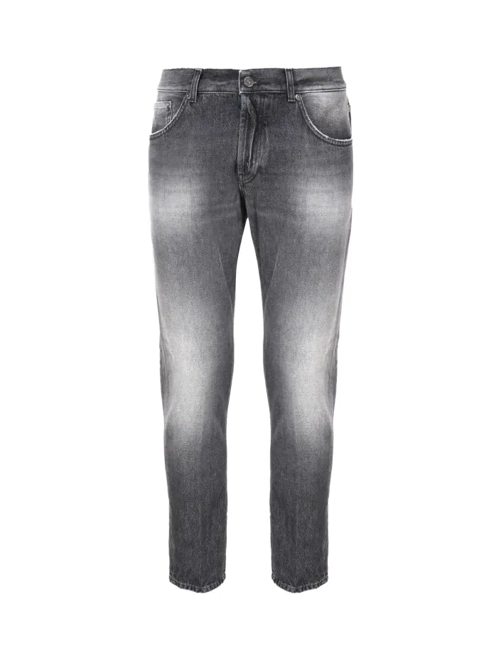 JEANS IN COTONE CON SFUMATURE